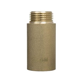 3/4" BSP (22mm) Pipe Thread Extension Female x Male Cast Iron Brass - 30mm Long