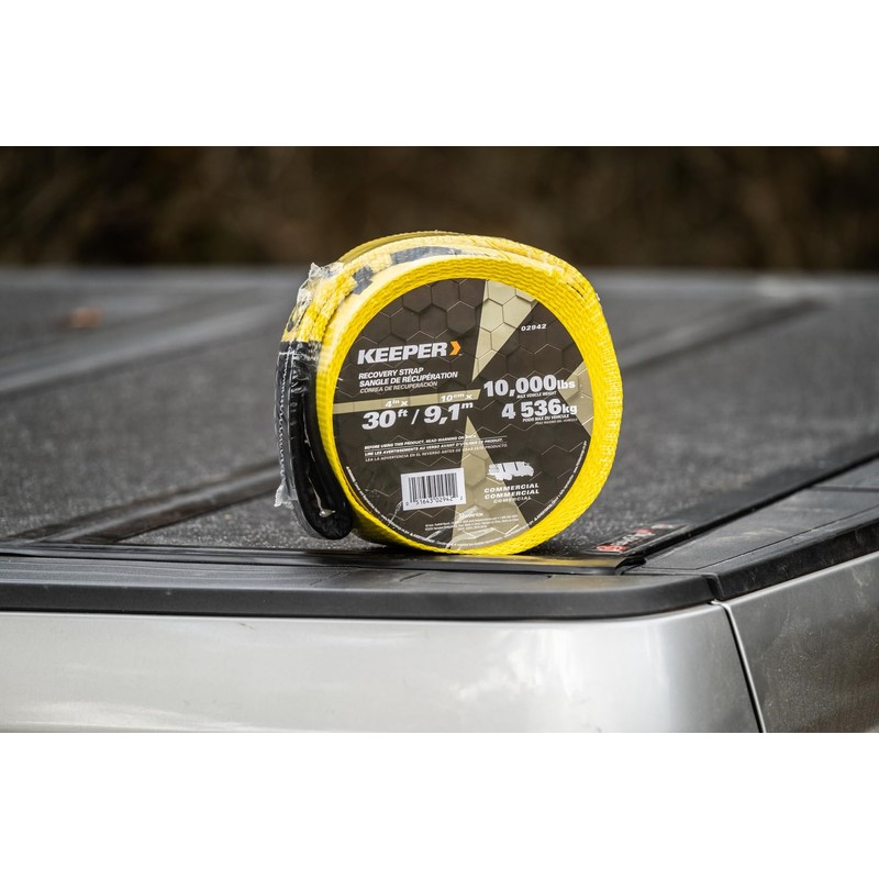 Keeper Tow Straps Heavy Duty with Loops - 4" x