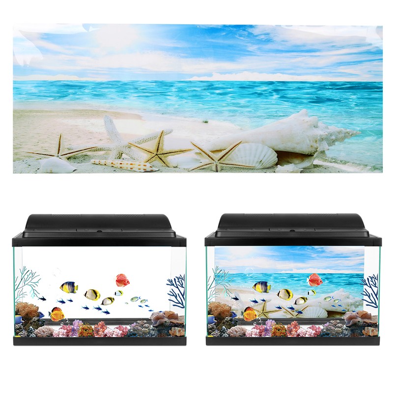 Background Poster Decorative Sea Star Paintings PVC Sticker Landscape for