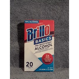 Brillo Basics Pre-Moistened Alcohol Cleaning Wipes Lot Of 3 Boxes 60 Wipes