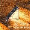 TOTHDATE 2PCS Solar Step Lights Warmwhite Light, Solar Stair Light