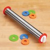 Stainless Steel Adjustable Rolling Pin w/Rings