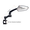 Addmotor Bike Mirrors, 1 Pair Bicycle Mirror Handlebar Mount, 360°