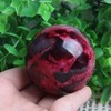 Acxico 1Pcs Peach Blossom Stone Jade Ball Crystal Sphere Healing