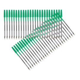 Q-Connect 3 Medium Ballpoint Pen, Green, Pack of 50