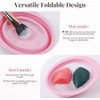 Makeup Brush Cleaning Bowl, Compact Lightweight Accessory for Travel and