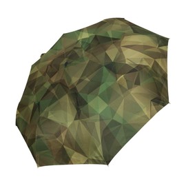 Compact Travel Umbrella Military Camouflage Auto Open Close Umbrella Windproof Anti-UV