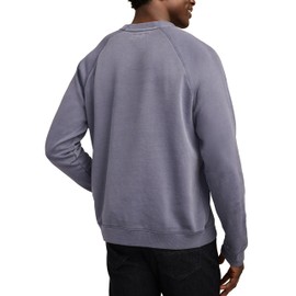 Lucky Brand Men's Fleece Logo Raglan Crew, Vintage Indigo