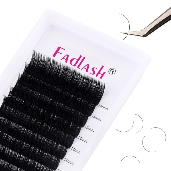 Individual Classic 1:1 Eyelash Extension 0.15 mm CC Curl Mix