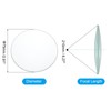 sourcing map Double Convex Lens, 8.27"(210mm) Focal Length 2.91" (75mm)