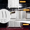 YOMEKASO Durable Piano Music Book Clip - Page Holder for