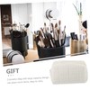 Levemolo Large Capacity Canvas Makeup Bag Portable Cosmetic Organizer Pouch
