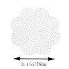 JCBIZ Lona de plástico, 10 piezas con forma de flor
