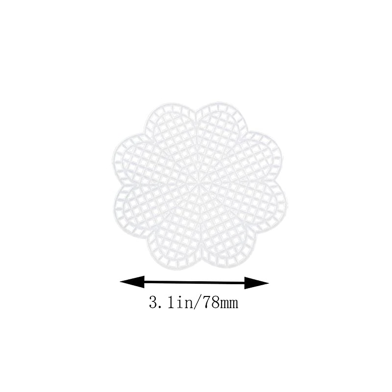 JCBIZ Lona de plástico, 10 piezas con forma de flor
