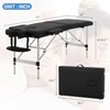 RROCOSIA Massage Table, 73 Inch Height Adjustable 2 Fold Aluminium