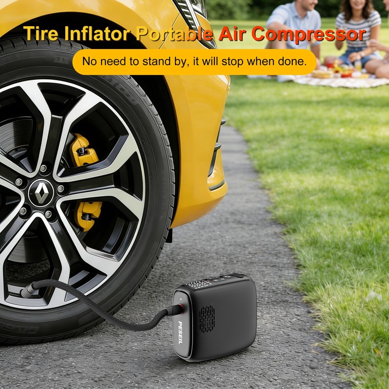 2026 Tire Inflator Portable Air Compressor [40L/min 200% Faster] Inflation