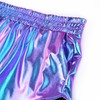 Mirawise Women's Metallic Shorts Mermaid Summer Yoga Hot Shiny Sparkly