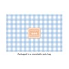 Baby Blue Gingham Paper Placemats - Set of 24 Disposable
