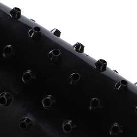 Motorcycle Knee Grip Pads Anti Slip Scratch Stick Abrasion Resistant Left and Right Set (Black)