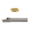 Accusize Industrial Tools 1/2'' Heavy Duty Indexable Grooving/Cut-Off Holder, Nickel