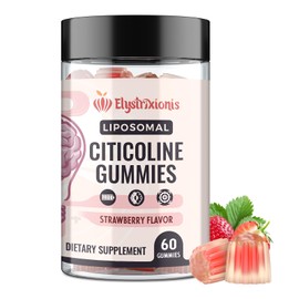 Suplemento de citicolina, colina CDP, suplemento cerebral para la memoria y la concentración | Mejora de la función cognitiva y la energía | Citicolina 1000 mg más Lion's Ma