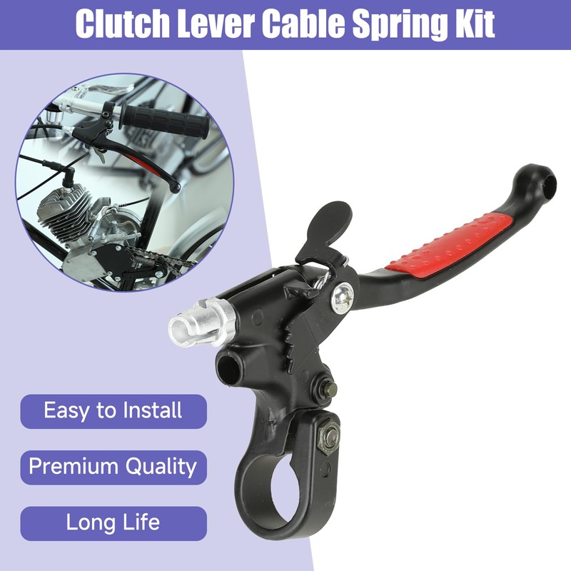 CILOYU Motorized Bike Throttle Cable Handle Grip Assembly Clutch Lever
