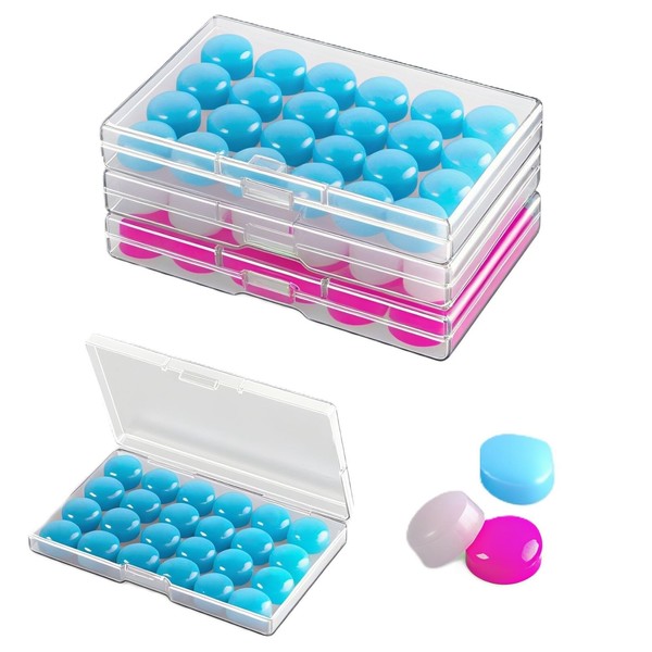 QIYUDA 72PCS Silicone Ear Plugs for Sleeping Swimming, Noise Cancelling
