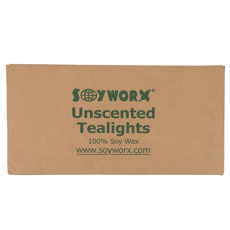 Soyworx Soy Tealight Candles - 25 Unscented - All Natural