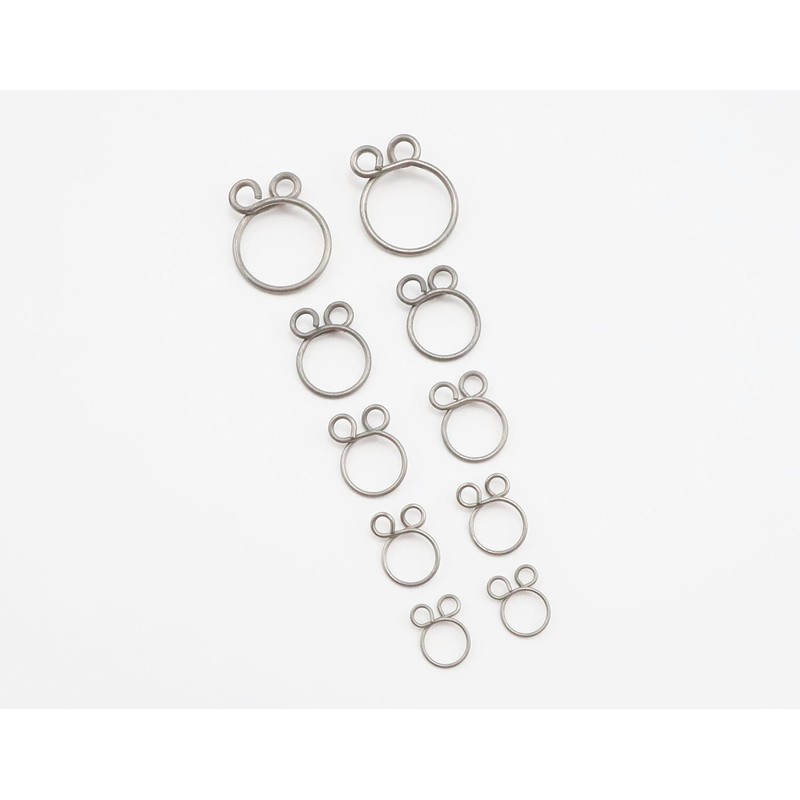 Kitaco 0900-995-60000 Stainless Steel Hose Clip Set