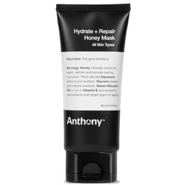 Anthony Hydrate + Repair Honey Mask, Stimulates Your Skin and Opens Pores with Honey, Vitamins C & E, Glycerin, Sweet Almond, Squalane, and Calendula, Soothes and Moisturizes Dry to Normal Skin - 3 Oz