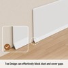 INMOZATA Vinyl Wall Baseboard Molding Trim, 4 Inch x 40