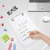 Hongri Plastic Clipboard with Pen Holder, White 8.5x11 Letter Size