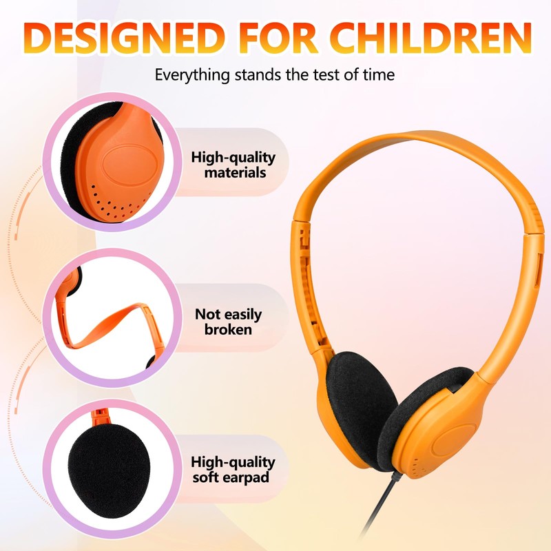 YFSFQS Class Set Headphones for Kids Students School Classroom 20