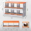 Chicken Nesting Box, 6 Compartment Metal Nesting Boxes for Hens