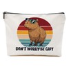 Funny Capybara Makeup Bag, Capybara Gifts for Women, Capybara Lovers