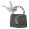 Man in The Moon Engraved Padlock Love Lock Wedding Anniversary