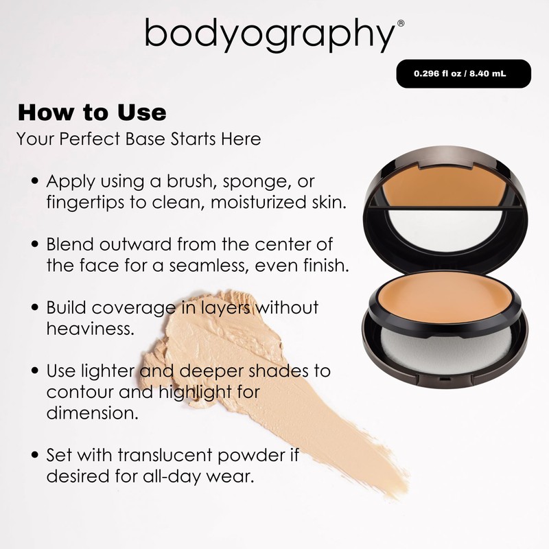 Bodyography Professional Cosmetics Silk Cream Compact Foundation No. 03 8,4ml