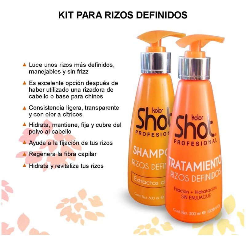 Kit Tratamiento + Shampoo Hidratante Para Rizos Definidos