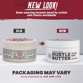 Hustle Butter Deluxe – Tattoo Butter for Before, During, & After the Tattoo Process – Lubricates & Moisturizes – 100% Vegan Replacement for Petroleum-Based Products – 5 oz
