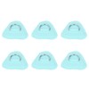6Pcs PVC D Ring Patch Elastic Rope Set Stainless Steel