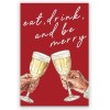 Unbranded Limitronix Eat Drink And Be Merry Poster,Trendy Christmas Bar