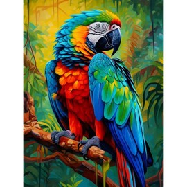 MAXBYE DIY Bird 5D Diamond Art Painting Kits, Full Drill Embroidery Kits for Adults, Painting by Numbers Crystal Rhinestone Painting Pictures for Home Wall Decor 12x16inch