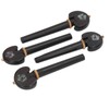 4PCS Fine Tune Peg Black Ebony Pre Punched Handmade Wear