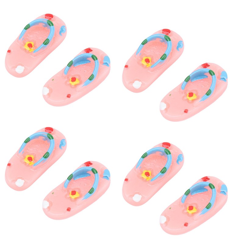 Mini Flip Flops Simulation Miniature Scene Models Dollhouse Accessories for
