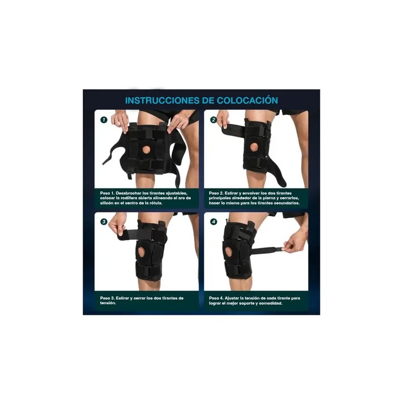 Rodillera Deportiva Gym Elástica Con Gel En Rótula 5069