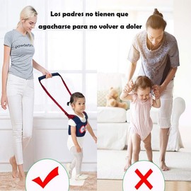 Seguridad Correa para aprender caminar Cinturón Anti -Caída Prevención Multifunción Arnes andador mano Búho juguetes que Portatil caminar pie Infantil Halter Cinturon Anticaída Ajustable (Verde)