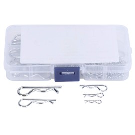 MUNEFE R Pins, 100Pcs R Cotter Pins, Tractor Pin Clips for a Variety of Applications Such As Auto Mechanics and DIY Projects