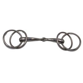 Amesbichler Reitsport FWF Doppelringtrense Fahrgebiss Fahrtrense Edelstahl