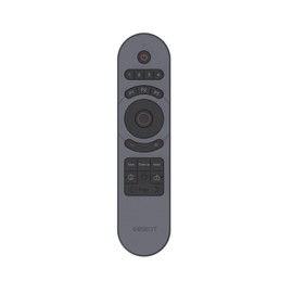 OBSBOT Smart Wireless AI Embed Remote Controller with USB-A Dongle and Intuitive Buttons for Tiny 2 (Gray)