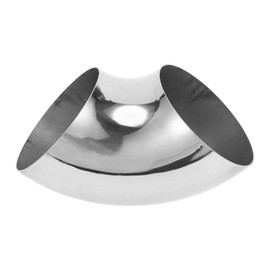 Motoforti 4.75" Inch OD 90 Degree Mandrel Bend Elbow Car Modified Exhaust Pipe Tubing 1.2mm/18GA Thickness 304 Stainless Steel Bend Tube Stair Handrail Piping 120x245x1.2mm